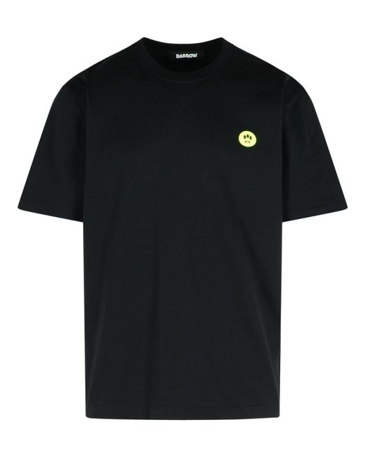 Camiseta de algodón negro Barrow de hombre de color Black