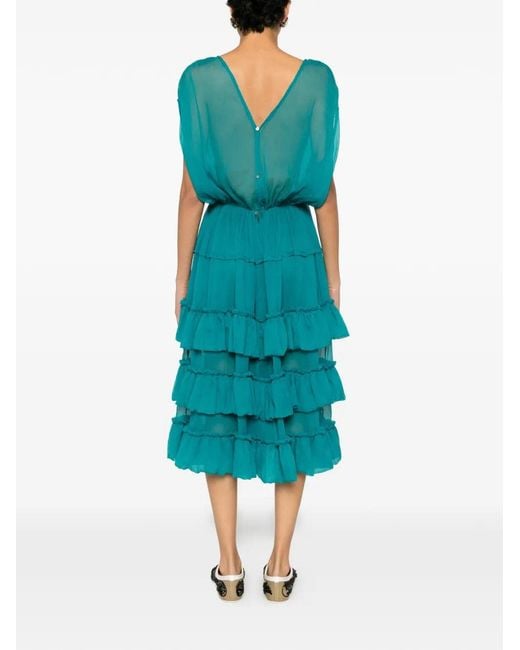 Dries Van Noten Blue Dally 3040 W.W.Dress Pet