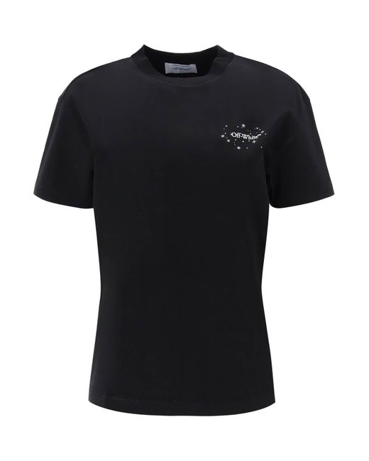 Off-White c/o Virgil Abloh Black T -Shirt mit Rückenpfeilmotiv