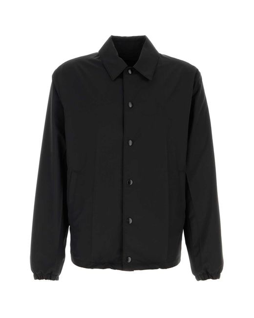 Prada Black Wool Blend Jacket