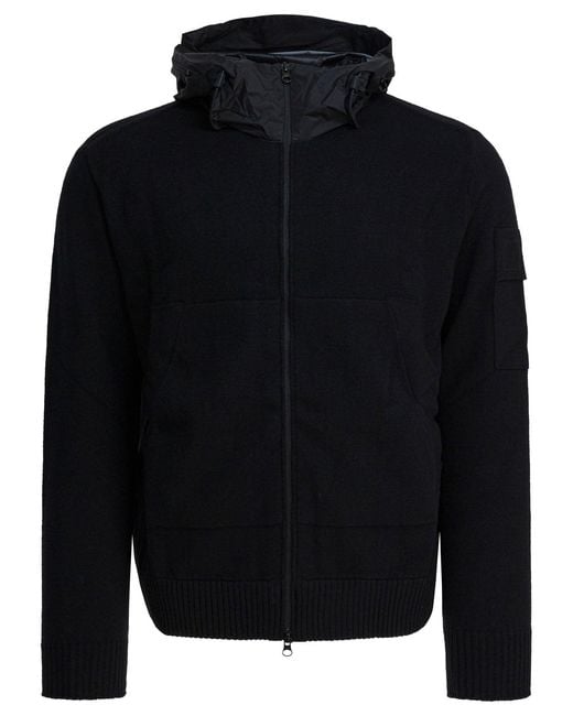 C P Company Blue Wool Coat for men