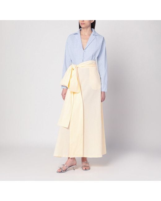 BERNADETTE White Clarence Shirt Dress