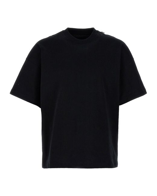 Jil Sander Basic T -shirt in het Black voor heren