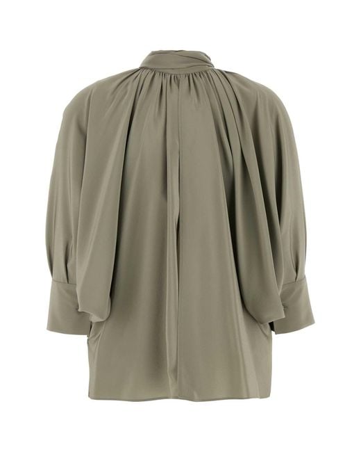 Max Mara Green Relaxed Solid Shirt