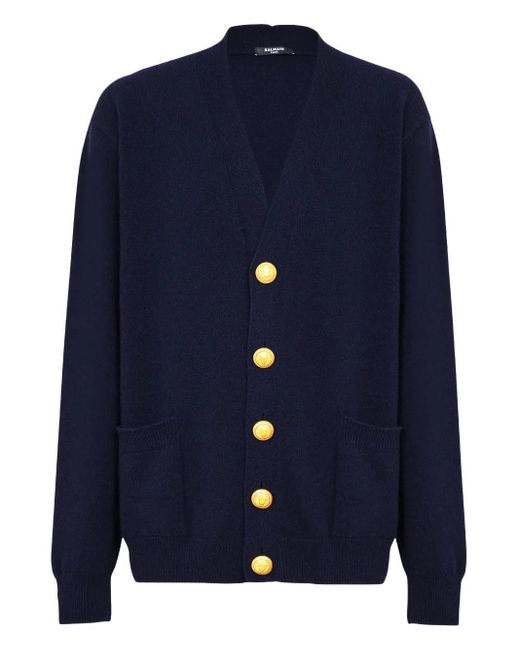 Balmain Gebreide Vest in het Blue voor heren