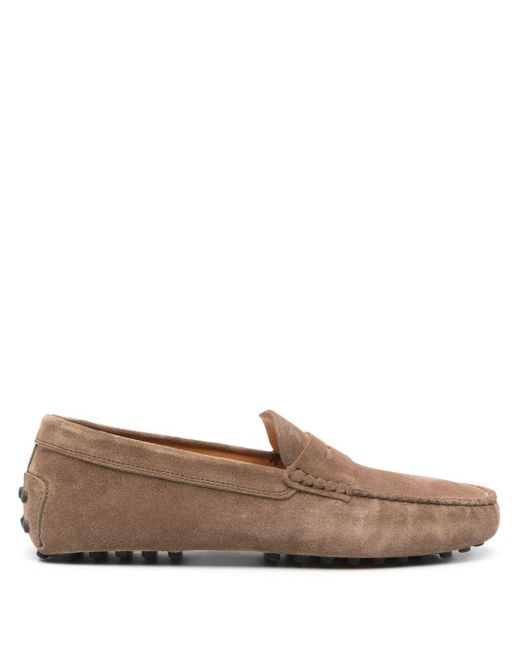 Tod's Brown Tod 's Gommino Wildleder -Leder -Ladung