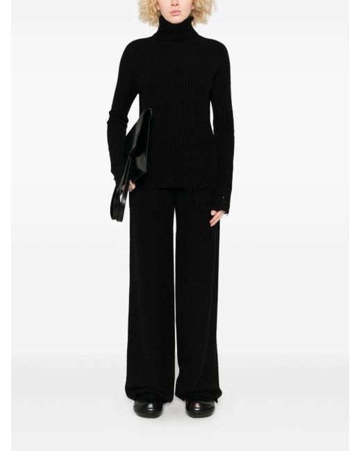 Uma Wang Black Cashmere Trousers