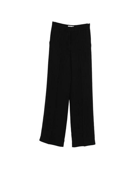 Via Masini 80 Black Trousers Acetate
