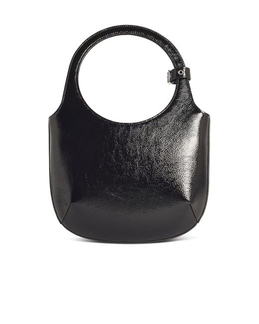 Courreges Black 'Holy Naplack' Lear Bag