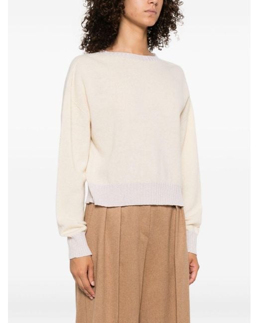 Twinset White Twin -Set -Pullover weiß