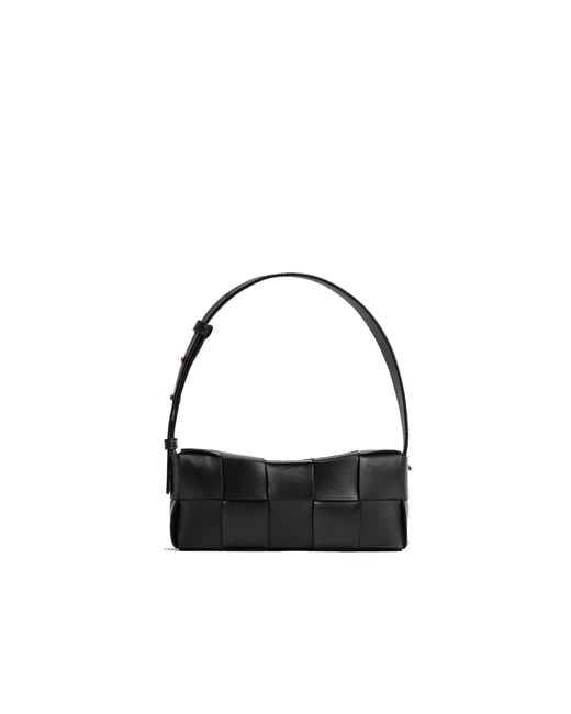 Bottega Veneta Black Small Brick Cassette Bag