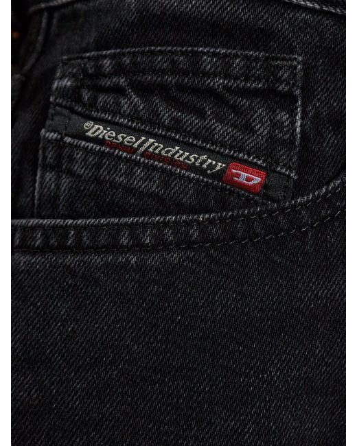 DIESEL Blue Wide-Leg Jeans With Five Pockets