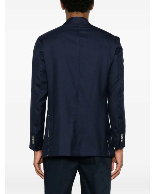 Sartorio Napoli Blue Double Breasted Jacket
