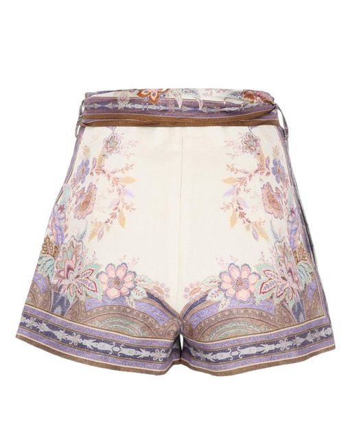 Zimmermann Multicolor Luna Scarf Tie Short