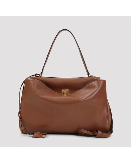 Balenciaga Brown Rodeo Mini Top Handle Handbag
