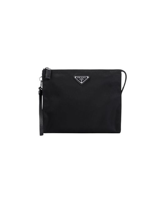 Prada Black Small Leather Goods for men