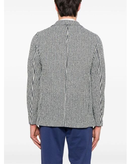Circolo 1901 Gray Striped Cotton Jacket