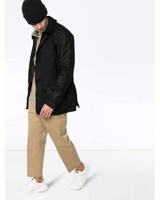 Barbour Black Ashby Wax Jacket for men