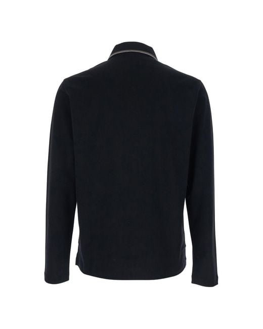 Emporio Armani Blue Logo Cotton Polo Shirt