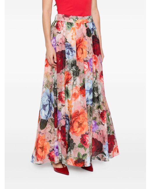 Alice + Olivia Alice + Olivia Nilda Maxi Rok in het Red