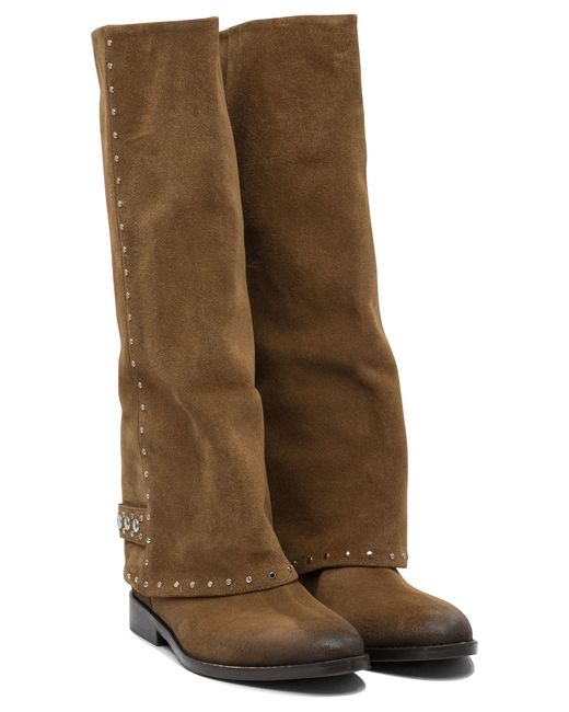 Strategia Brown Rubber Boots