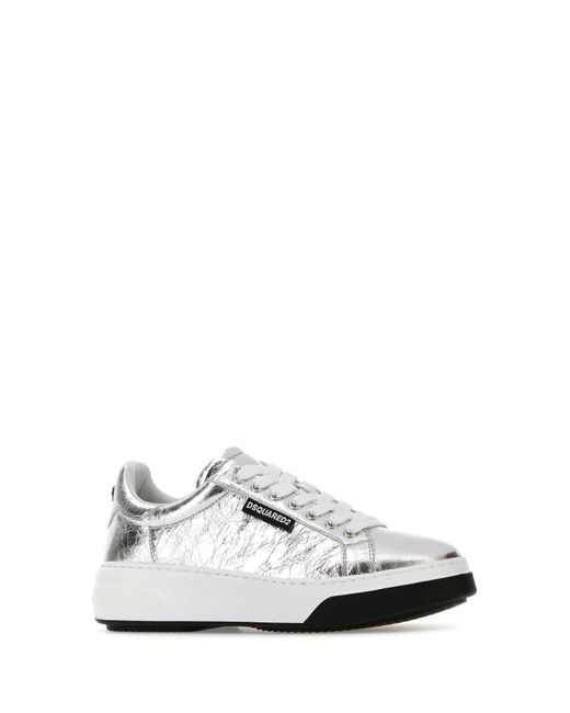 DSquared² White Dsquared Leather Bumper Sneakers
