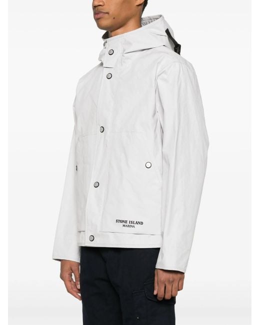 Stone Island White Coat for men