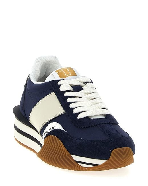 Tom Ford Blue James Sneakers for men