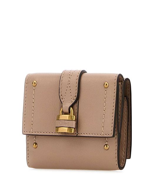 Chloé Natural Mini Trifold