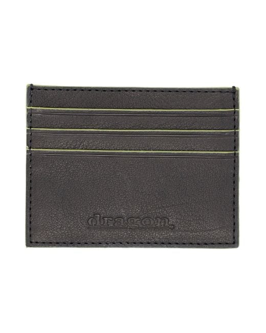 Dragon Diffusion Black Check Card Holder