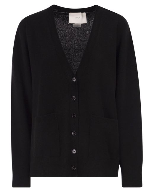 Vanisé Black Cashmere Cardigan