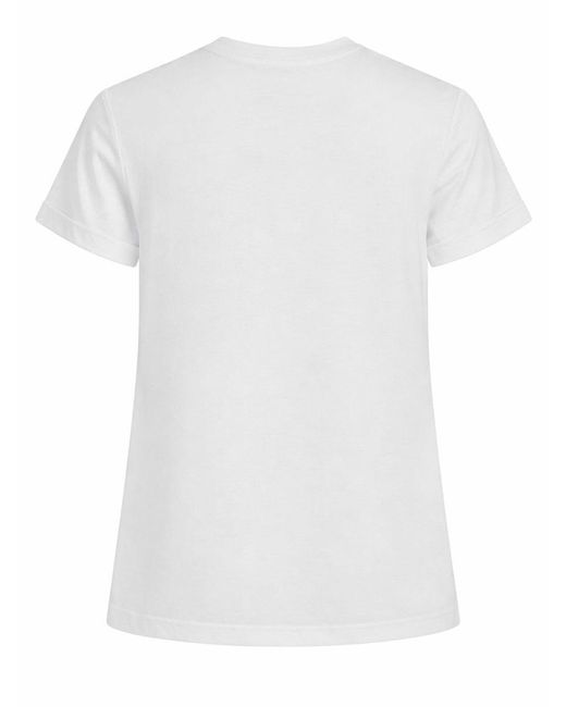 Studio Nicholson White T-Shirt Marine