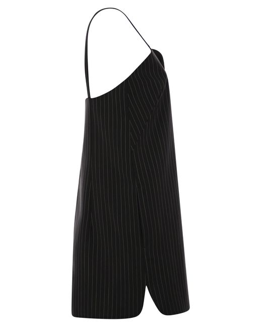 Max Mara Black Max Mara Elam Nadelstoff -Wolltuchkleid