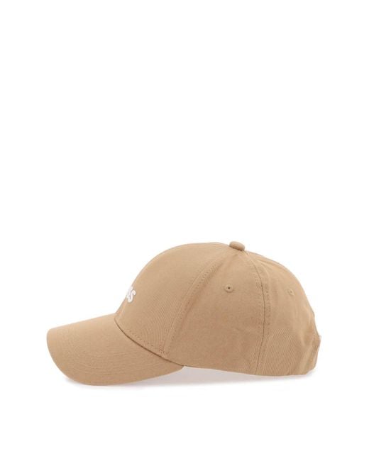 Boss Natural Baseball Cap With Embroidered Logo for men