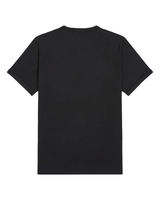 Fred Perry Black Ringer T-Shirt