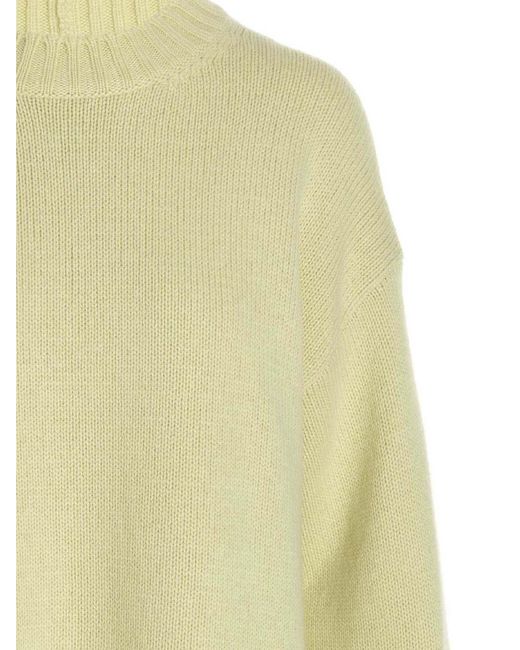 Jil Sander Crewneck -trui in het Yellow