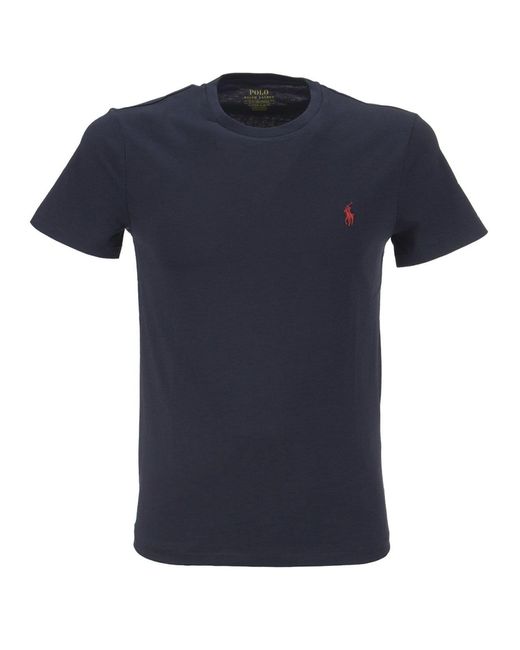 Polo Ralph Lauren Custom Slim Fit Jersey T -shirt in het Blue voor heren
