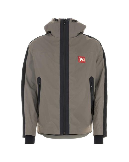 Palm Angels Gray Polyester Ski Jacket