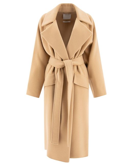 Max Mara "Orens" Cashmere Mischrobenmantel in Natural für Herren