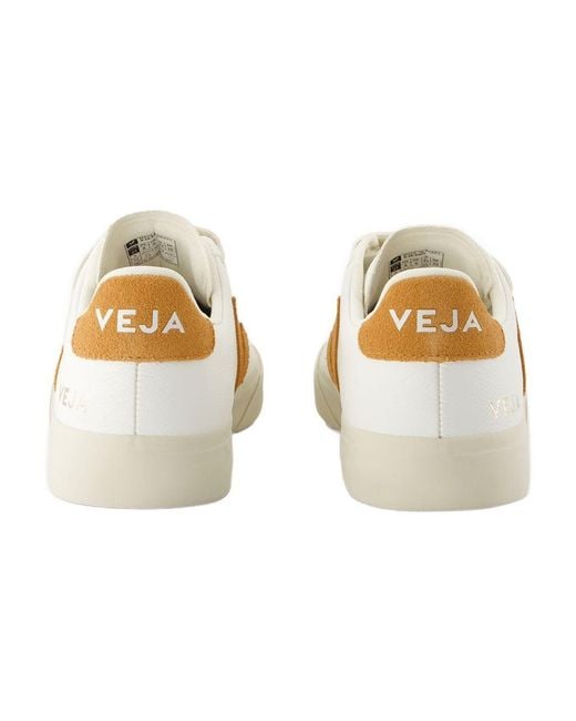 Veja Metallic Recife Logo Sneakers Leder Weiß