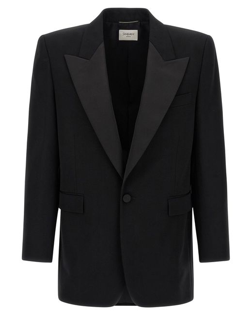Saint Laurent 'rokende' Blazer in het Black voor heren