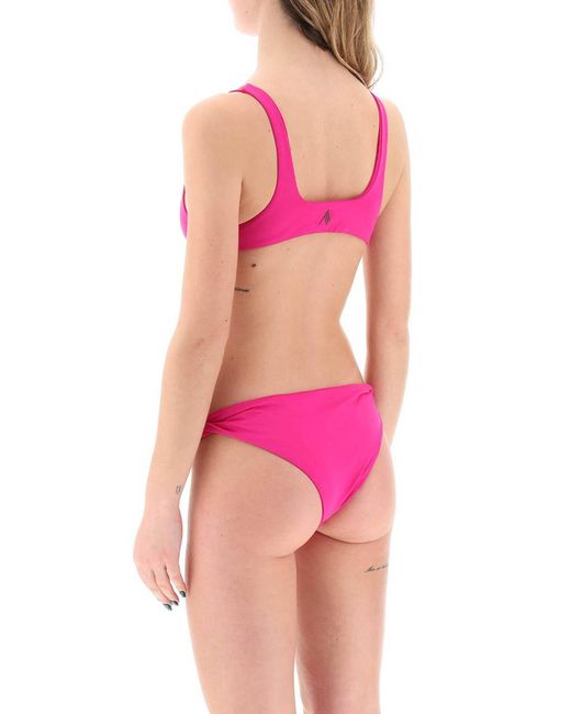 The Attico De Attico Lycra Bikini Set Voor in het Pink