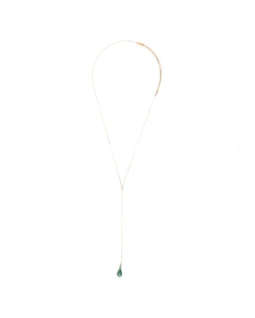 Totême White Jade Drop Necklace
