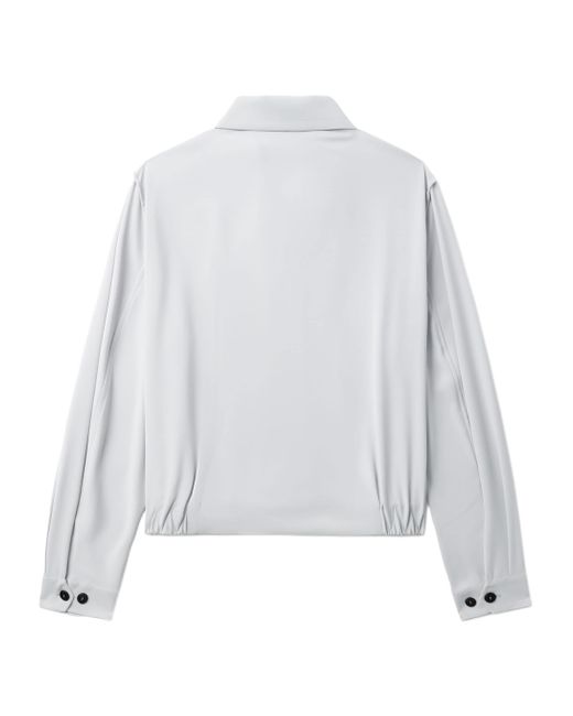 Random Identities White "Simmo Vintage" Zip Up Blouson