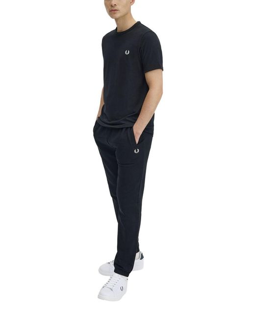 Fred Perry Black Ringer T-Shirt