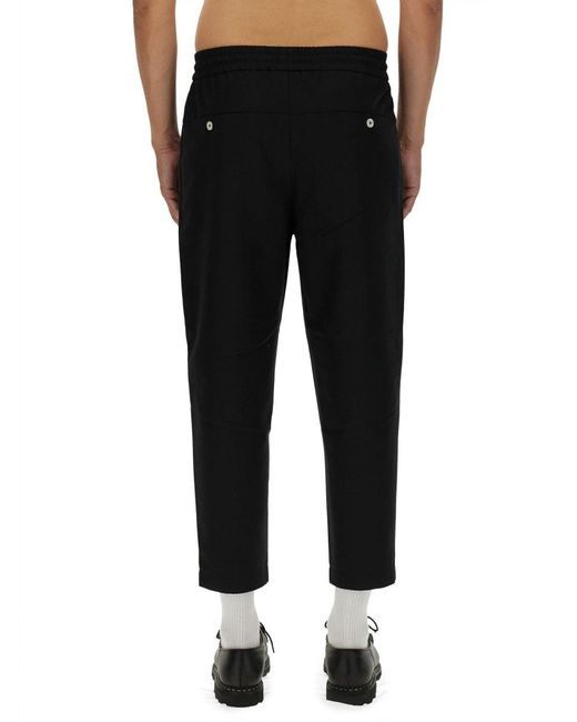 Drole de Monsieur Black Cropped Pants for men