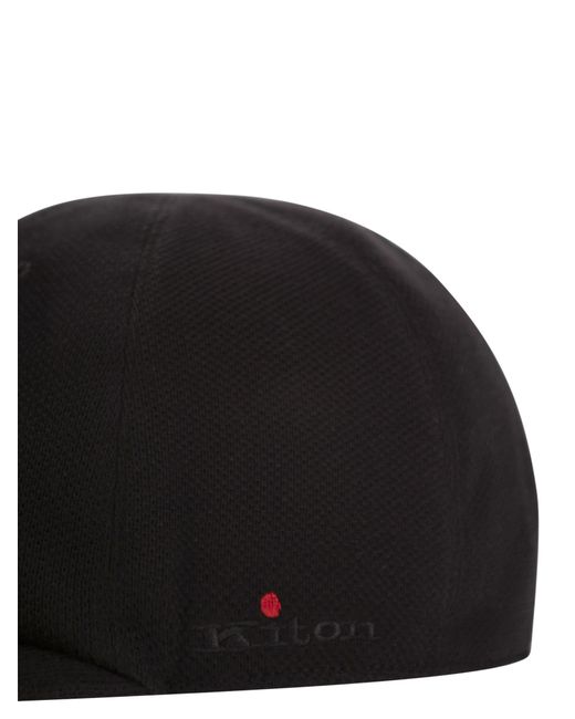 Kiton Baseballkappe Cotton in Black für Herren