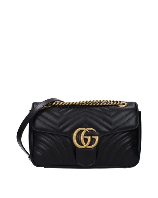 Gucci Black Shoulder Bags Marmont Small Leather for men