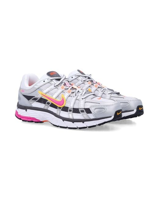 Nike White P-6000 Sneakers