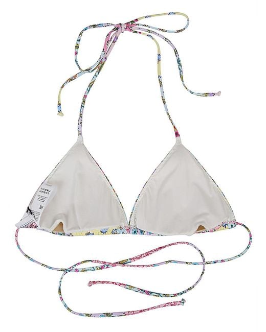 Mc2 Saint Barth Multicolor Triangle Bikini Top